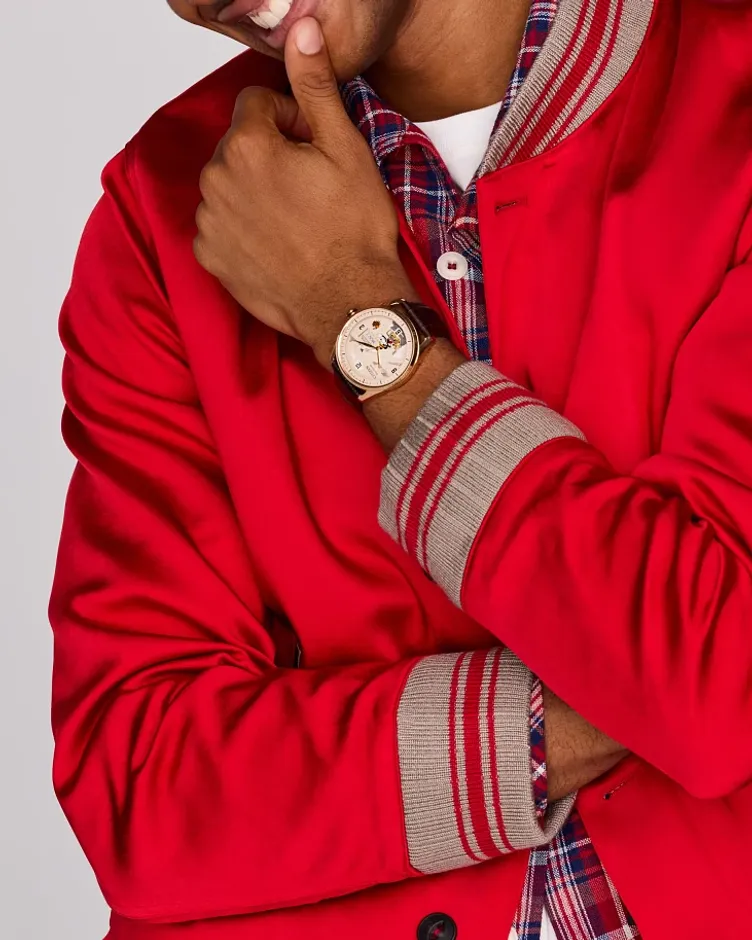 Hometown Mickey Mouse Beige Dial Leather Strap AW0088-04W | CITIZEN Hometown Mickey Mouse Beige Dial Leather Strap AW0088-04W | CITIZEN